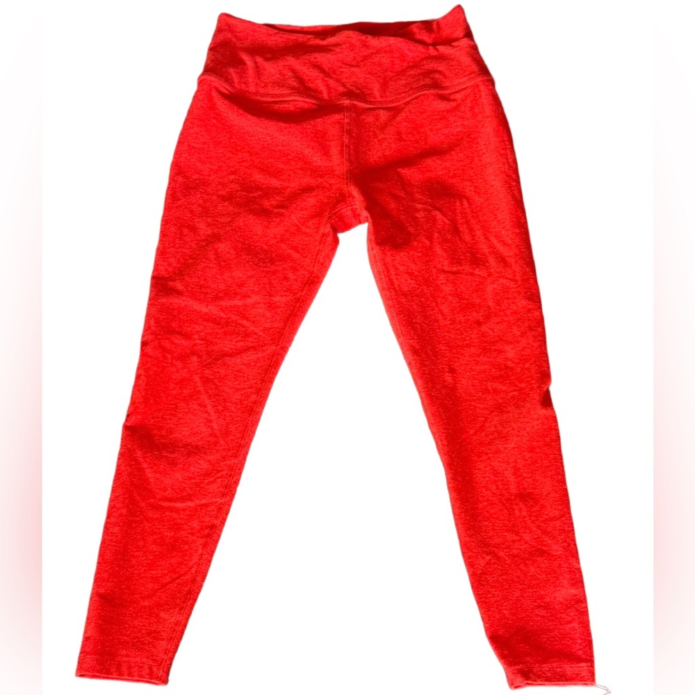 Beyond Yoga Crossover Waist Spacedye Leggings Red Large 24”